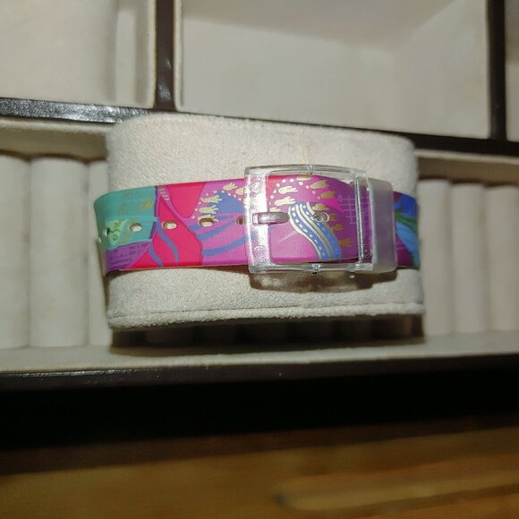 Swatch Originals Gent Blue Multicolor Abstract Design Watch READ - Picture 4 of 13